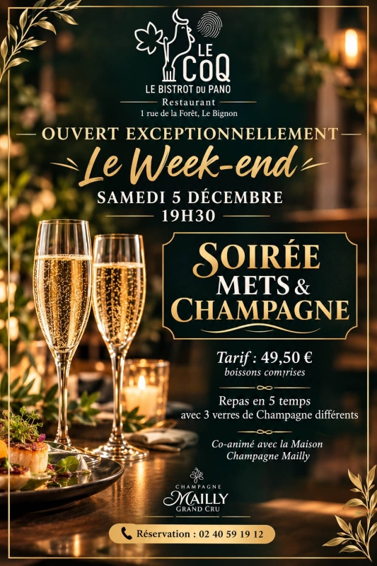 Le Coq - Restaurant Le Bignon - restaurant a faire LE BIGNON